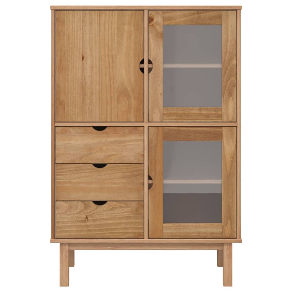 Visoka komoda OTTA 85 x 43 x 125 cm od masivne borovine