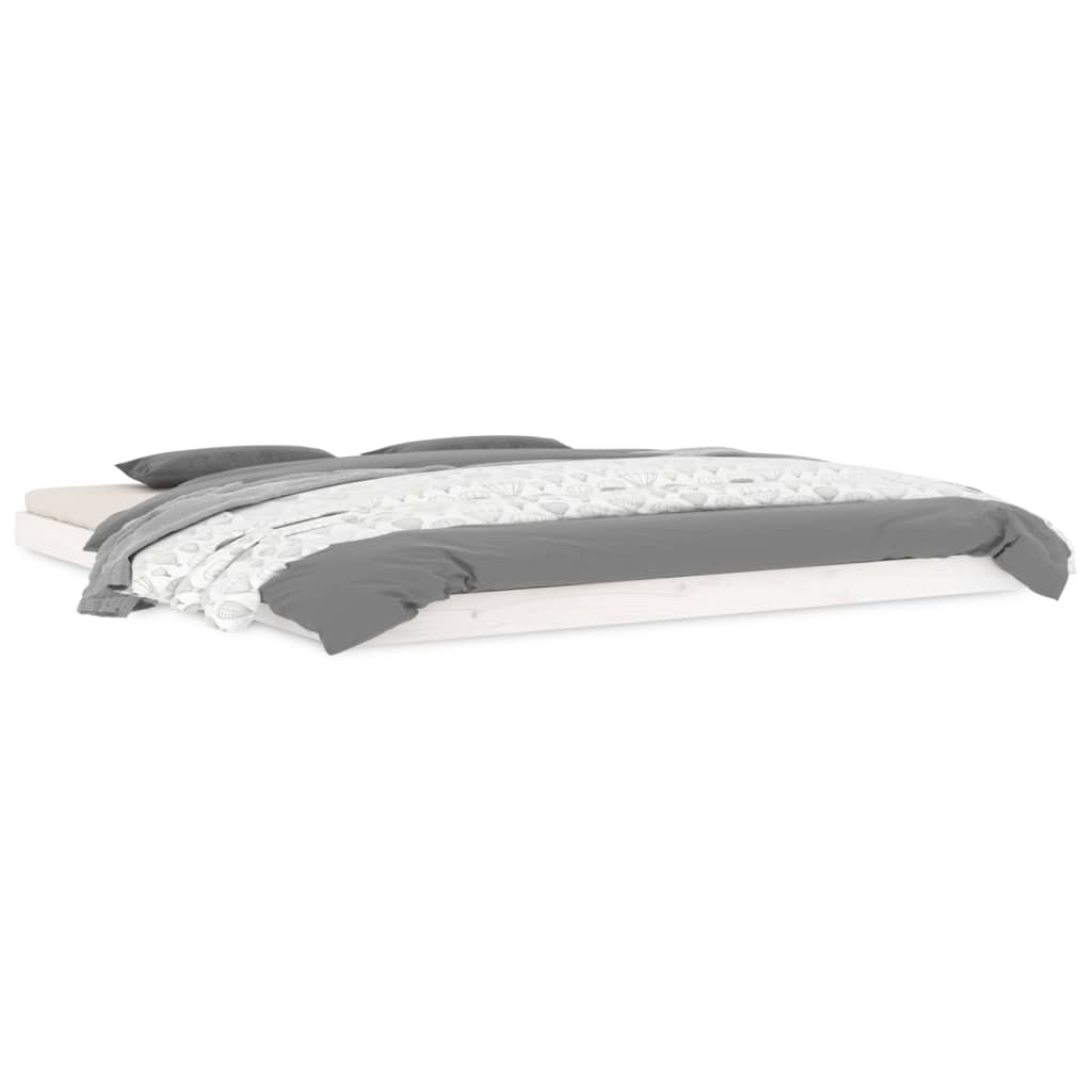 Okvir za krevet od borovine bijela 180x200 cm veliki bračni