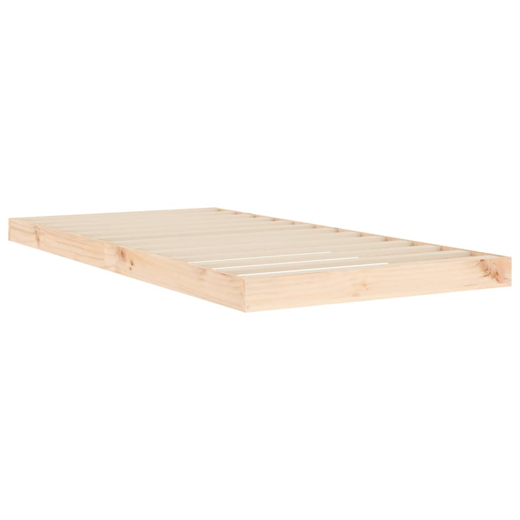 Okvir kreveta za jednu osobu 90 x 190 cm od masivne borovine