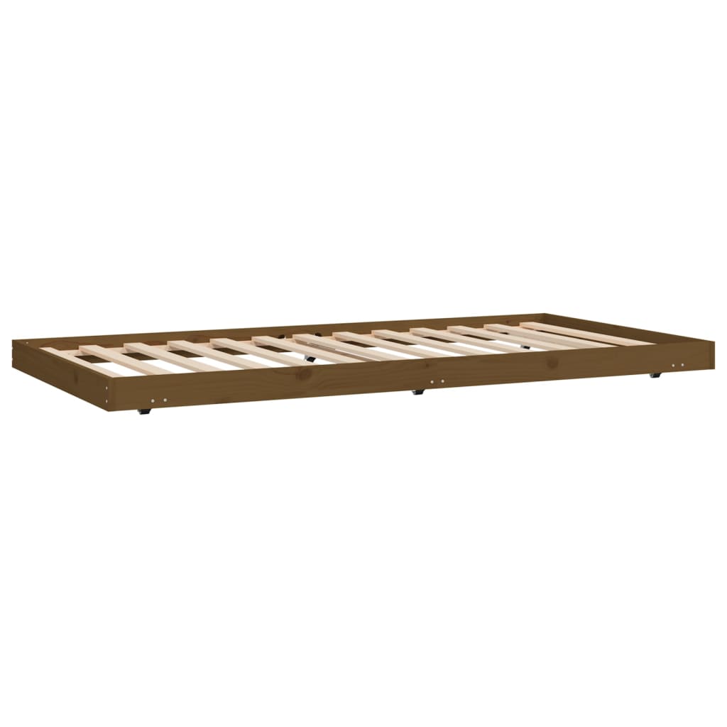 Okvir za krevet smeđa boja meda 100x200 cm od masivne borovine