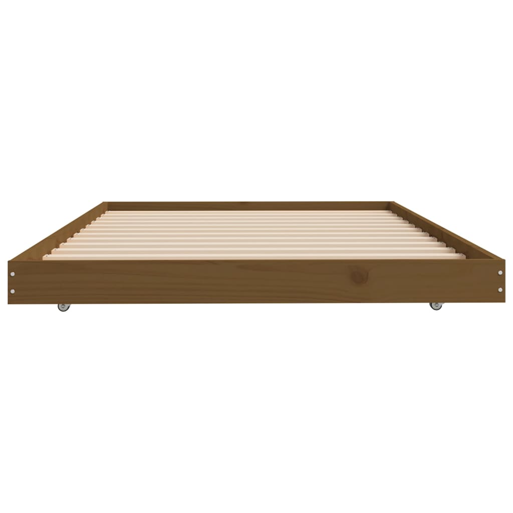 Okvir za krevet smeđa boja meda 100x200 cm od masivne borovine