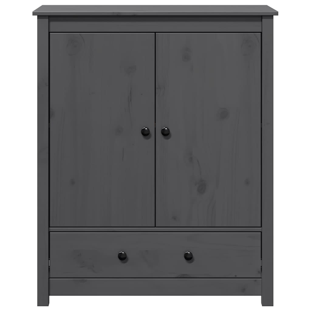 Visoka komoda siva 83 x 41,5 x 100 cm od masivne borovine