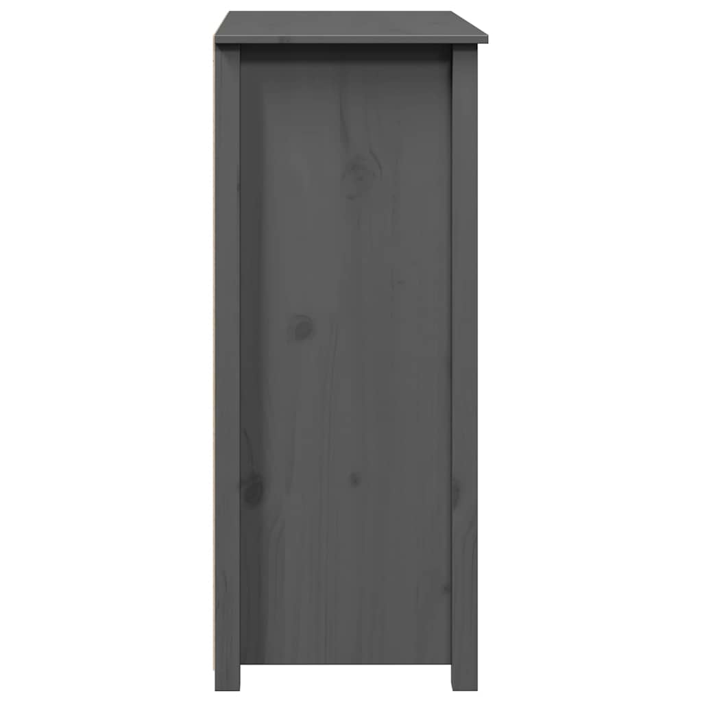 Visoka komoda siva 83 x 41,5 x 100 cm od masivne borovine