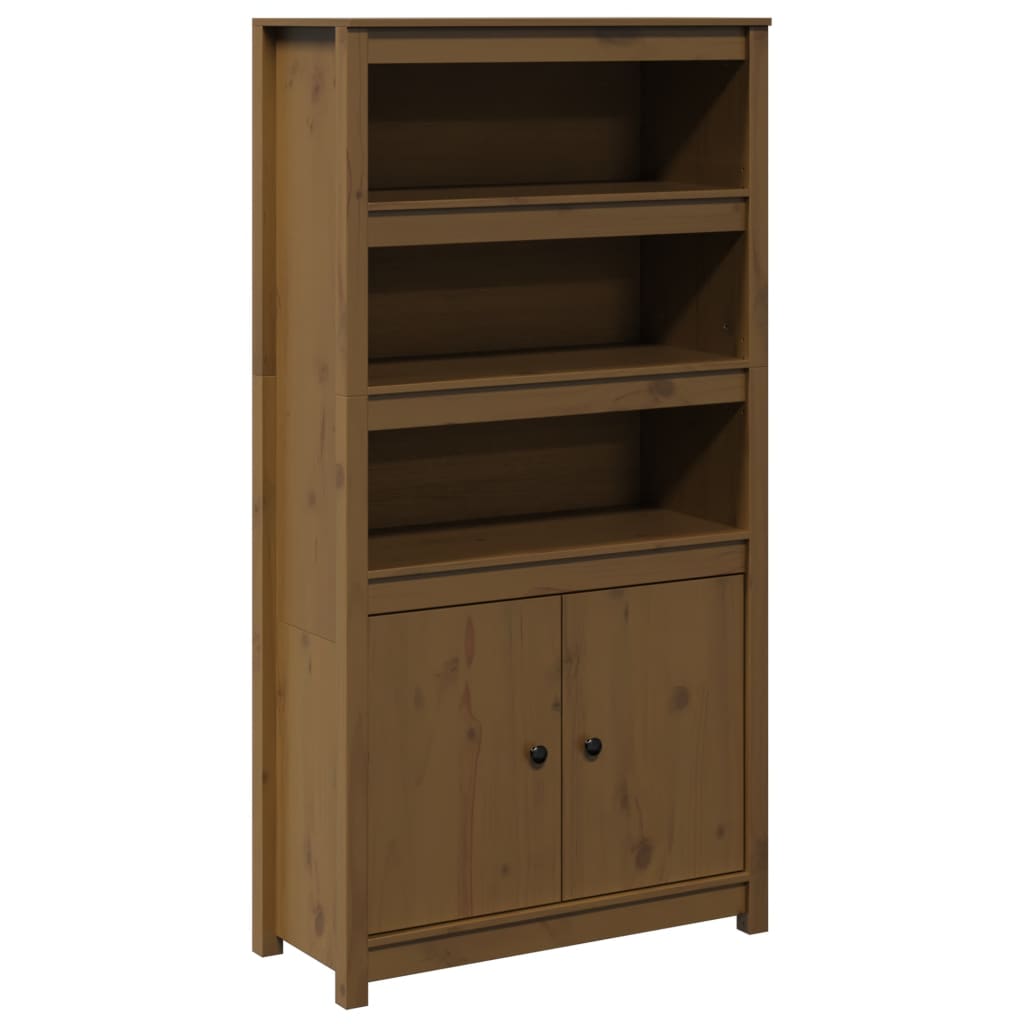 Visoka komoda boja meda 80 x 35 x 154 cm od masivne borovine
