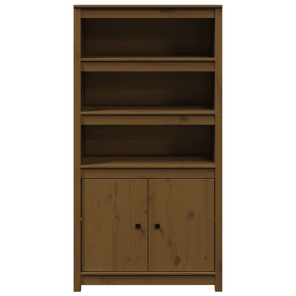 Visoka komoda boja meda 80 x 35 x 154 cm od masivne borovine