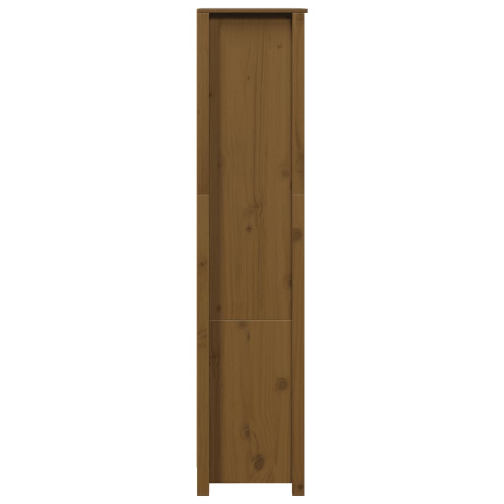 Visoka komoda boja meda 80 x 35 x 154 cm od masivne borovine