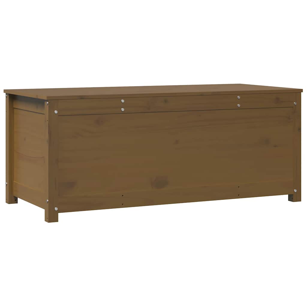 Kutija za pohranu boja meda 110x50x45,5 cm od masivne borovine