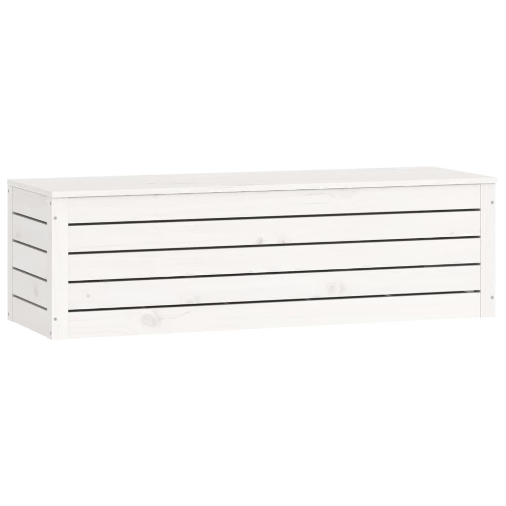 Kutija za pohranu bijela 109 x 36,5 x 33 cm od masivne borovine