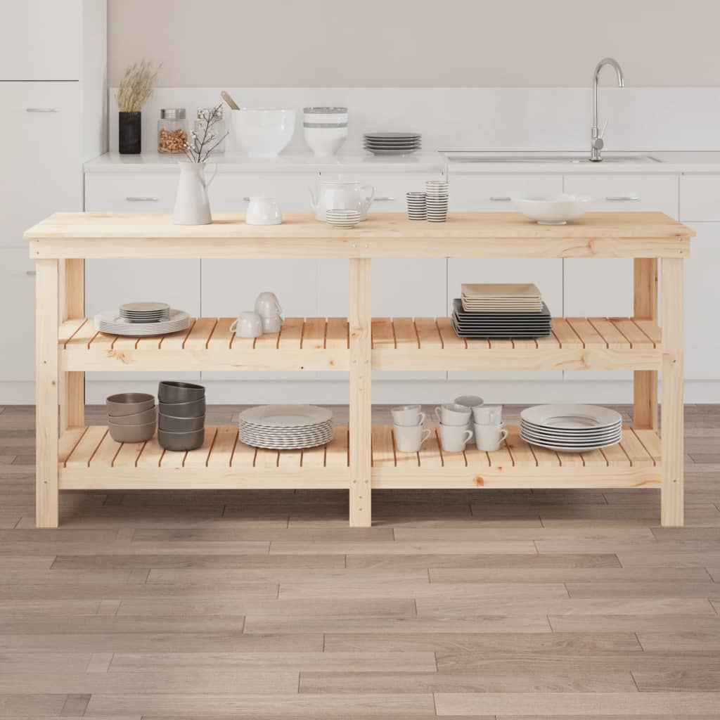 Radni stol 181 x 50 x 80 cm od masivne borovine