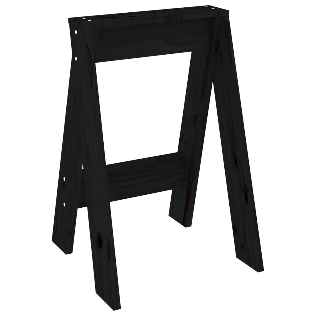Stolci 2 kom bijeli 40x40x60 cm od masivne borovine