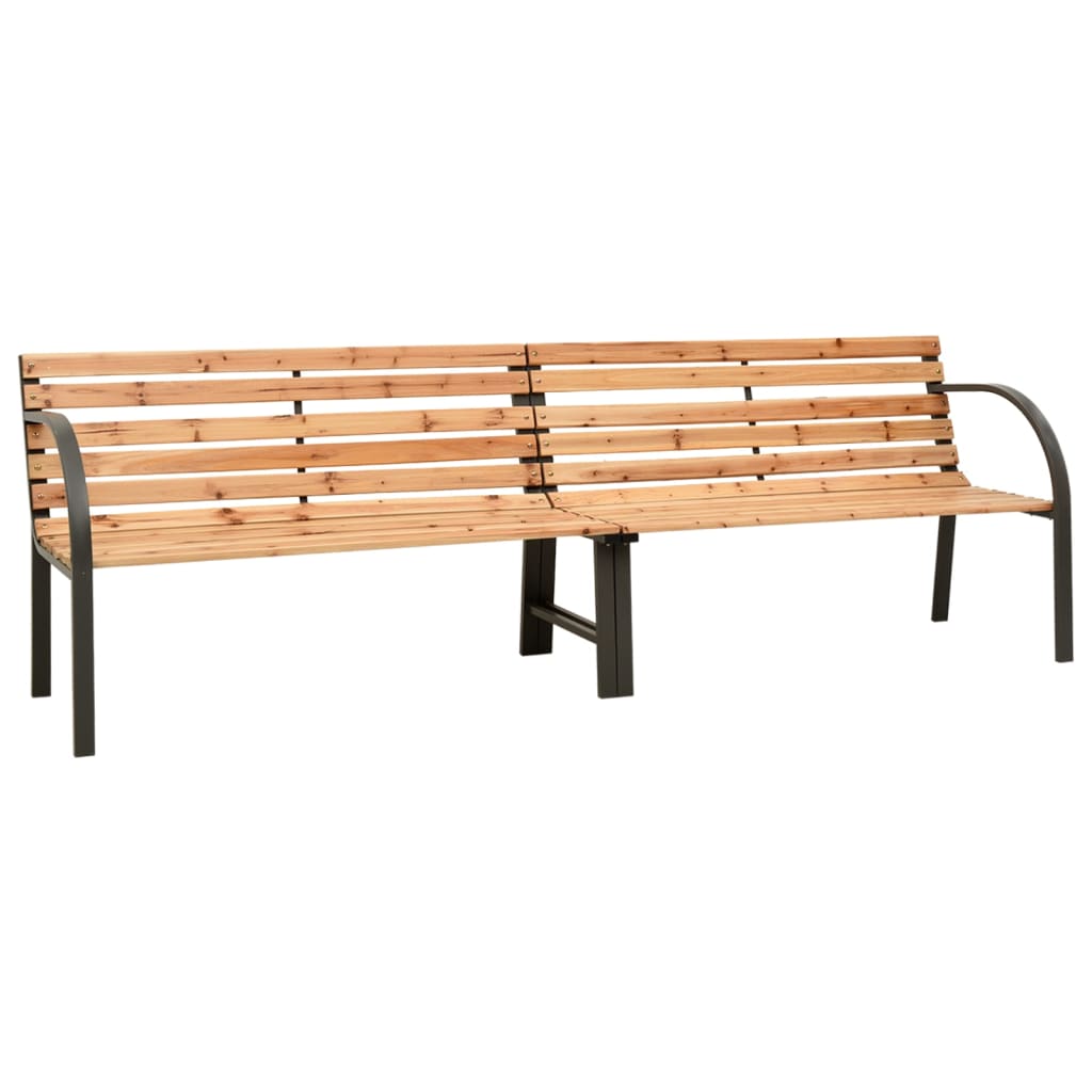 Dvostruka vrtna klupa 225 cm od masivne jelovine