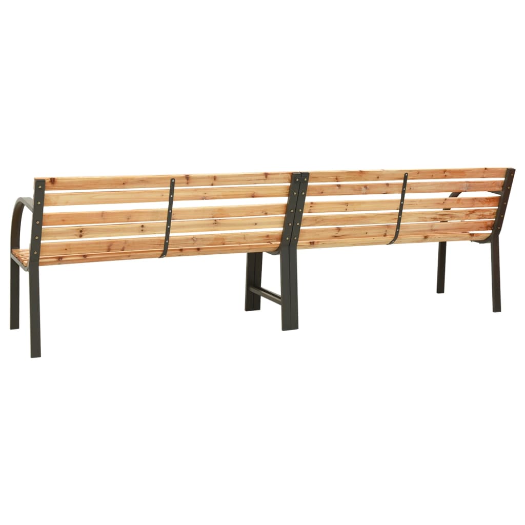 Dvostruka vrtna klupa 225 cm od masivne jelovine