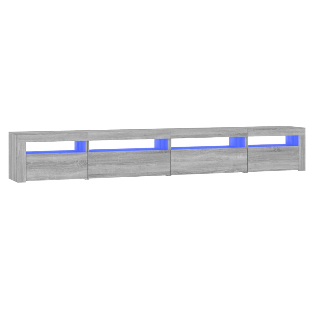 TV ormarić s LED svjetlima boja hrasta sonome 270x35x40 cm