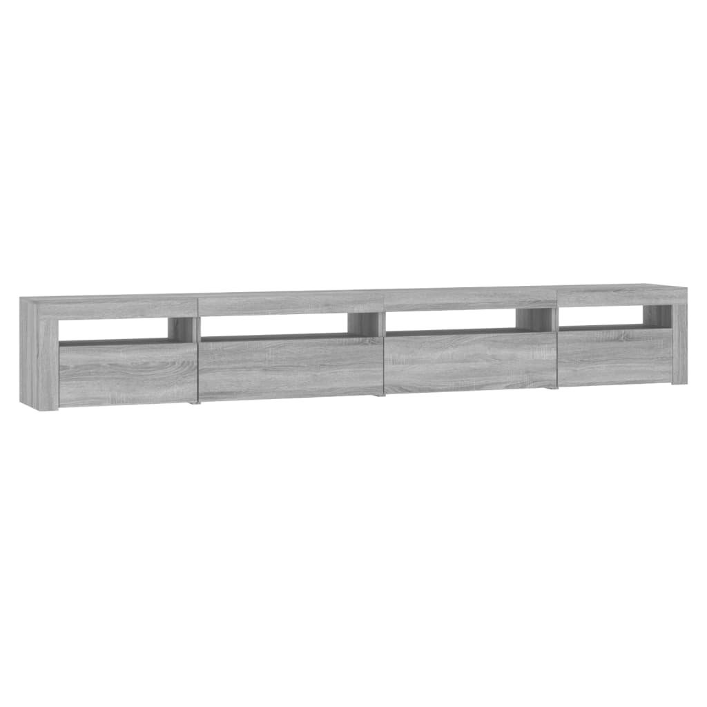 TV ormarić s LED svjetlima boja hrasta sonome 270x35x40 cm