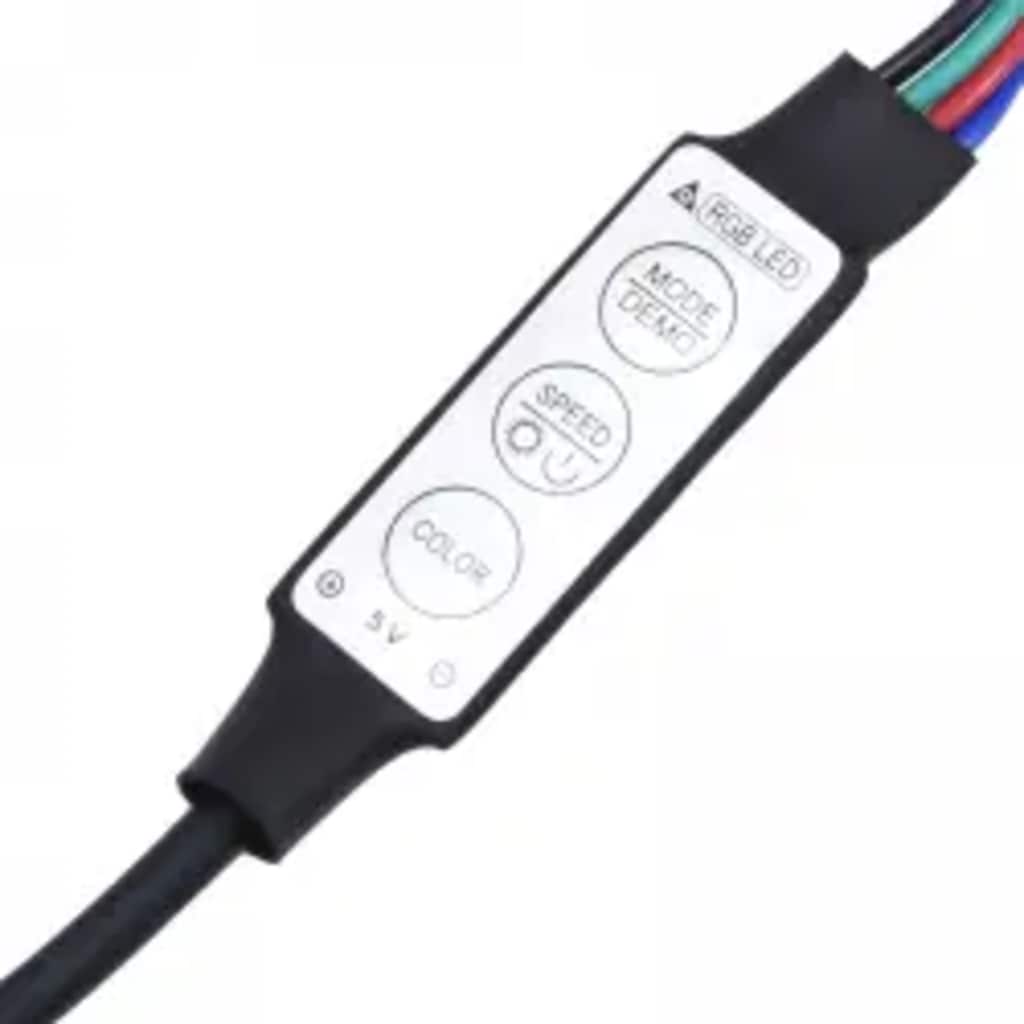 TV ormarić s LED svjetlima bijeli 290x36,5x40 cm