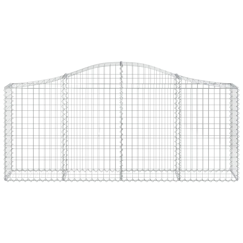 Gabionska košara s lukom 200 x 30 x 80/100 cm pocinčano željezo