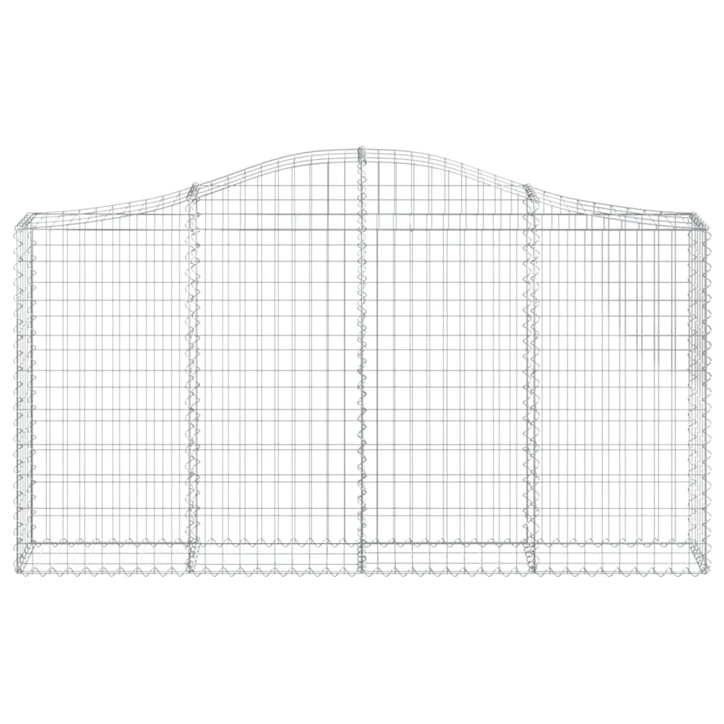 Gabionska košara s lukom 200x30x100/120 cm pocinčano željezo