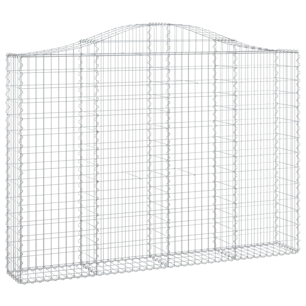 Gabionska košara s lukom 200x30x140/160 cm pocinčano željezo
