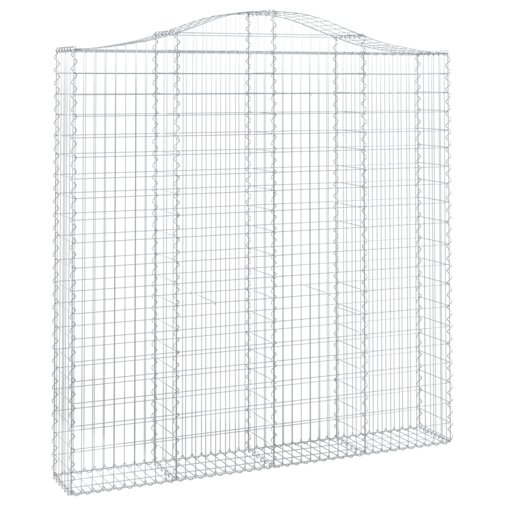 Gabionska košara s lukom 200x30x200/220 cm pocinčano željezo