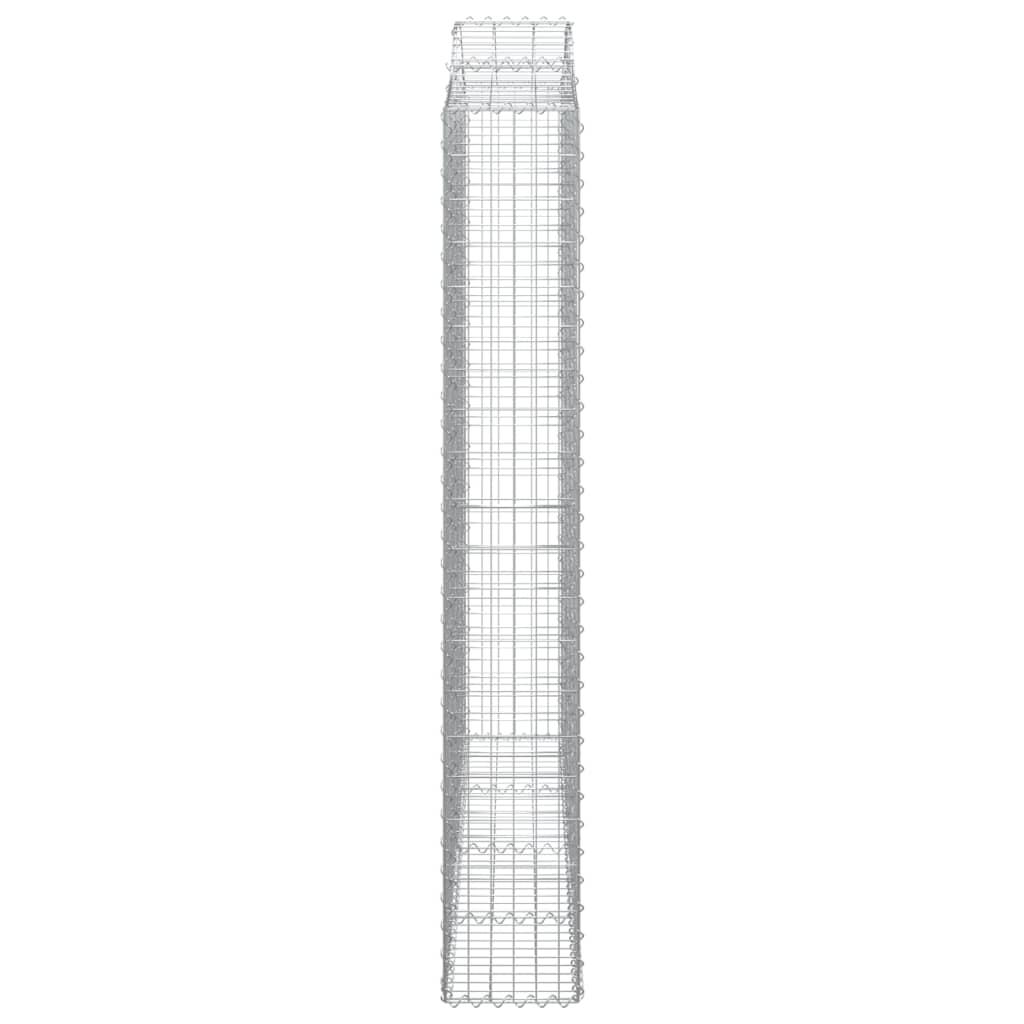 Gabionska košara s lukom 200x30x200/220 cm pocinčano željezo