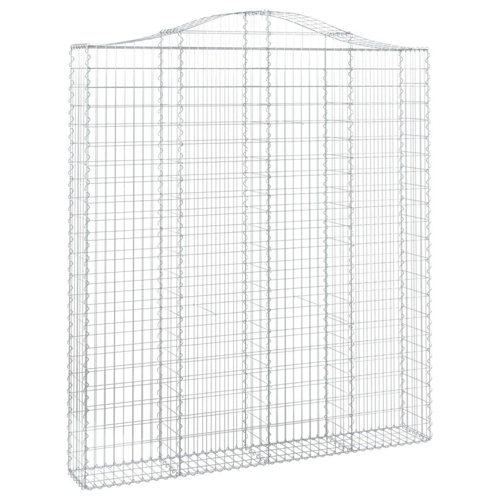 Gabionska košara s lukom 200x30x220/240 cm pocinčano željezo