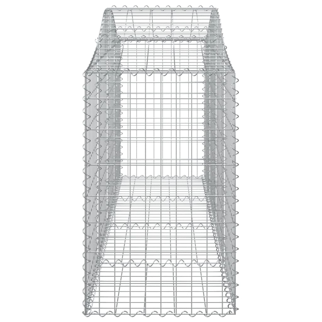 Gabionska košara s lukom 200x50x80/100 cm pocinčano željezo