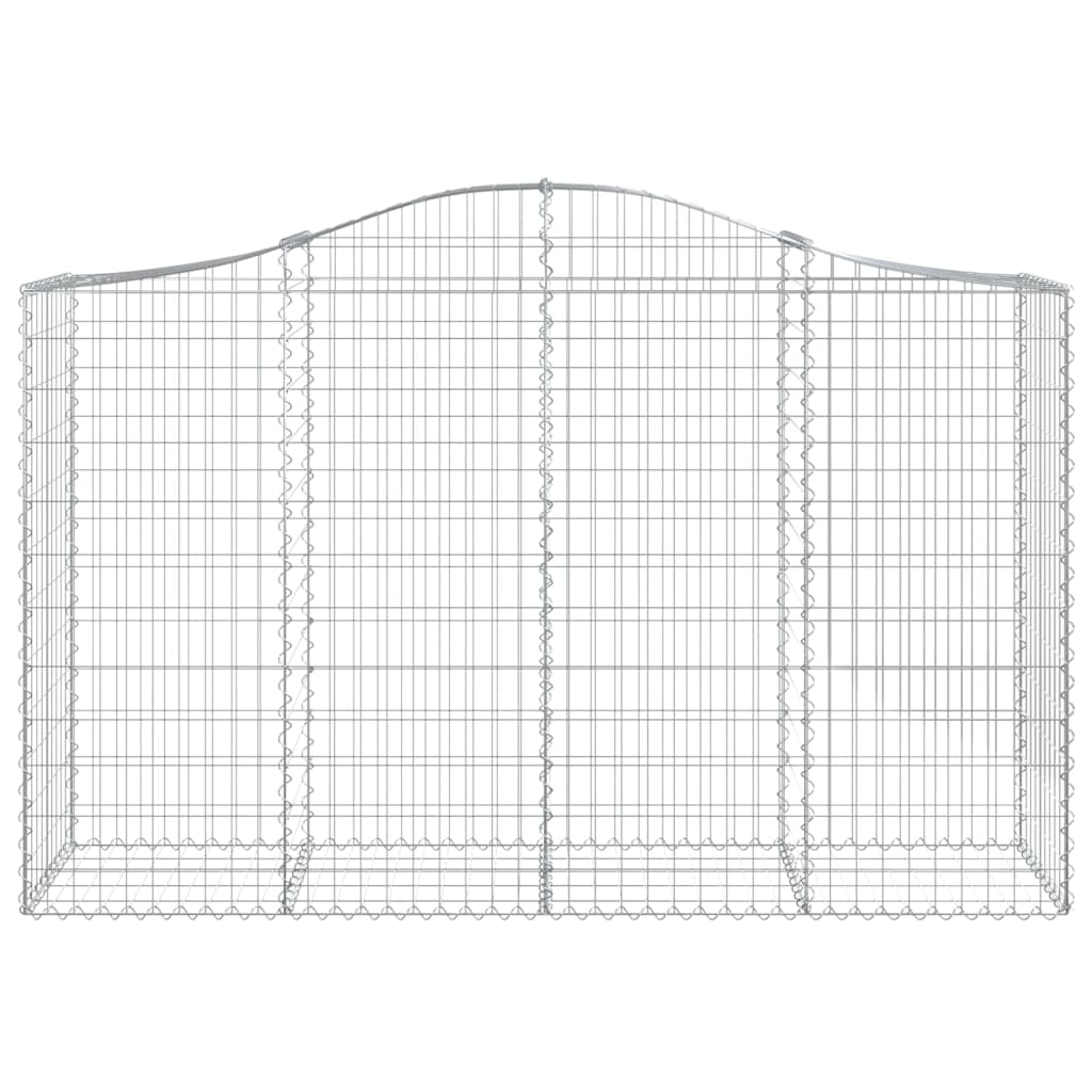 Gabionska košara s lukom 200x50x120/140 cm pocinčano željezo