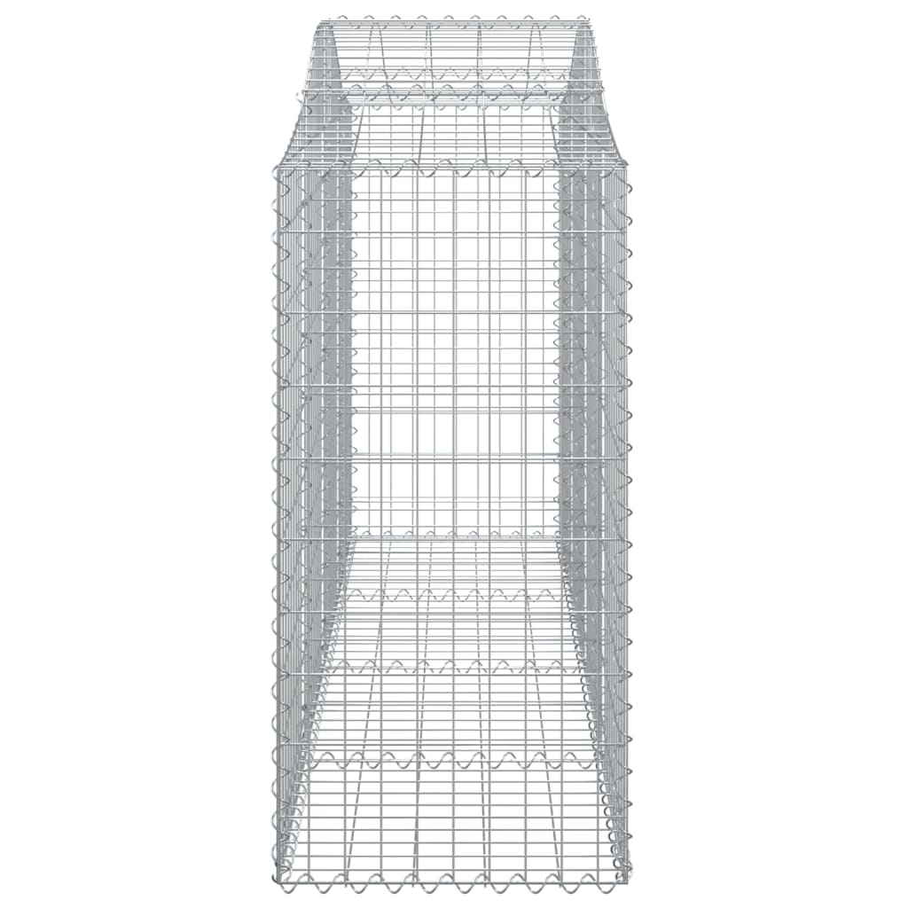 Gabionska košara s lukom 200x50x120/140 cm pocinčano željezo