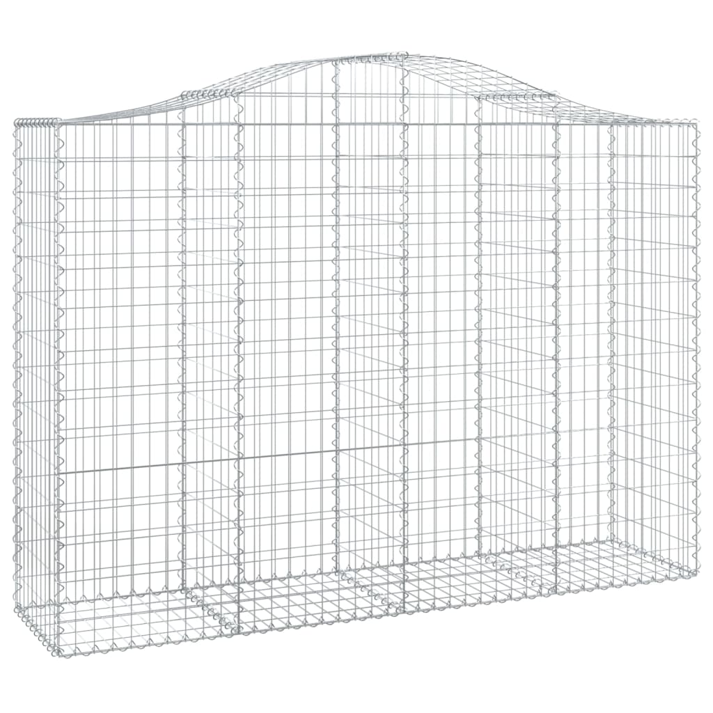 Gabionska košara s lukom 200x50x140/160 cm pocinčano željezo