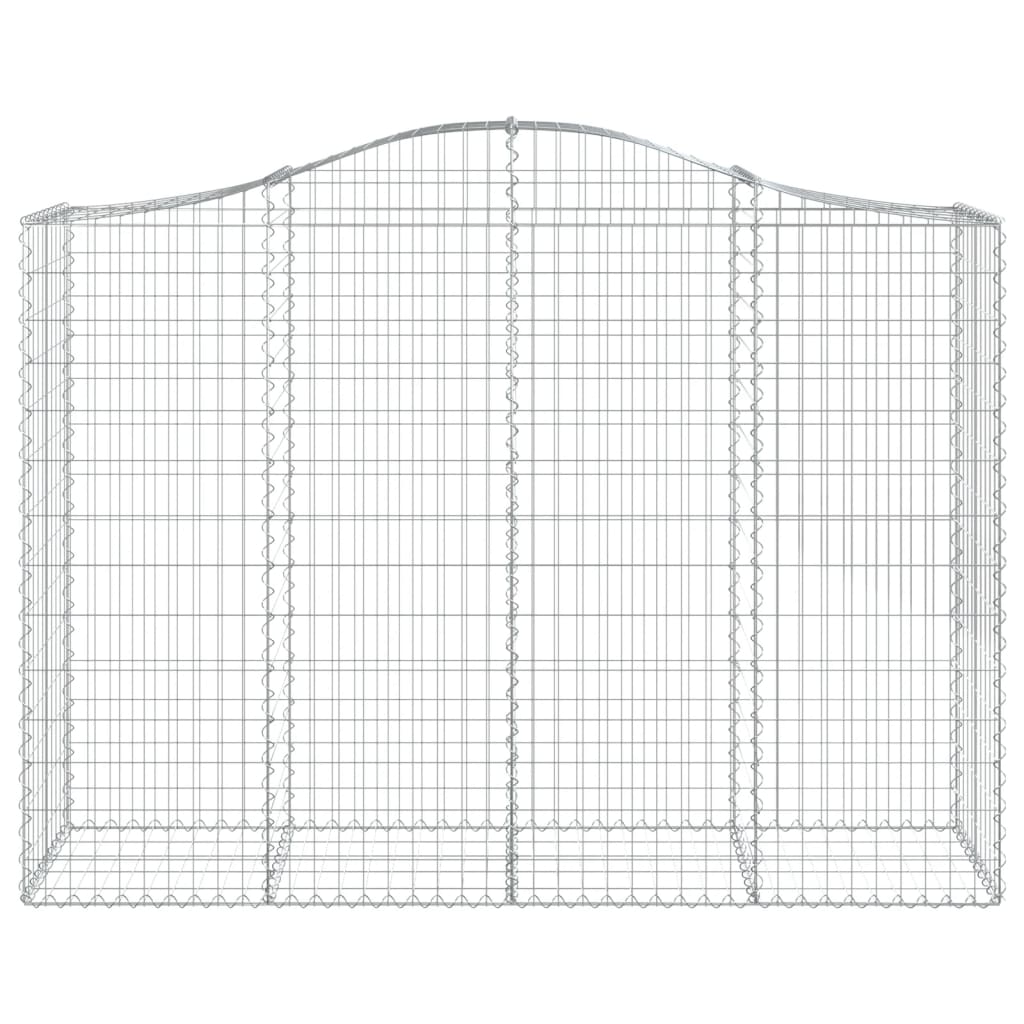 Gabionska košara s lukom 200x50x140/160 cm pocinčano željezo