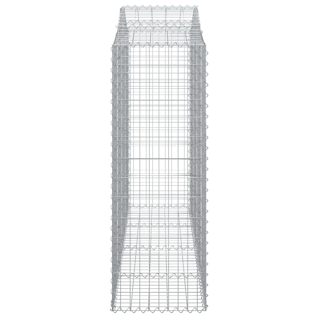 Gabionska košara s lukom 200x50x140/160 cm pocinčano željezo