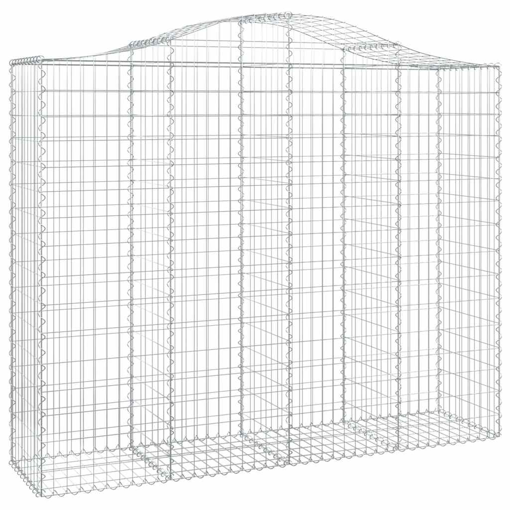 Gabionska košara s lukom 200x50x160/180 cm pocinčano željezo