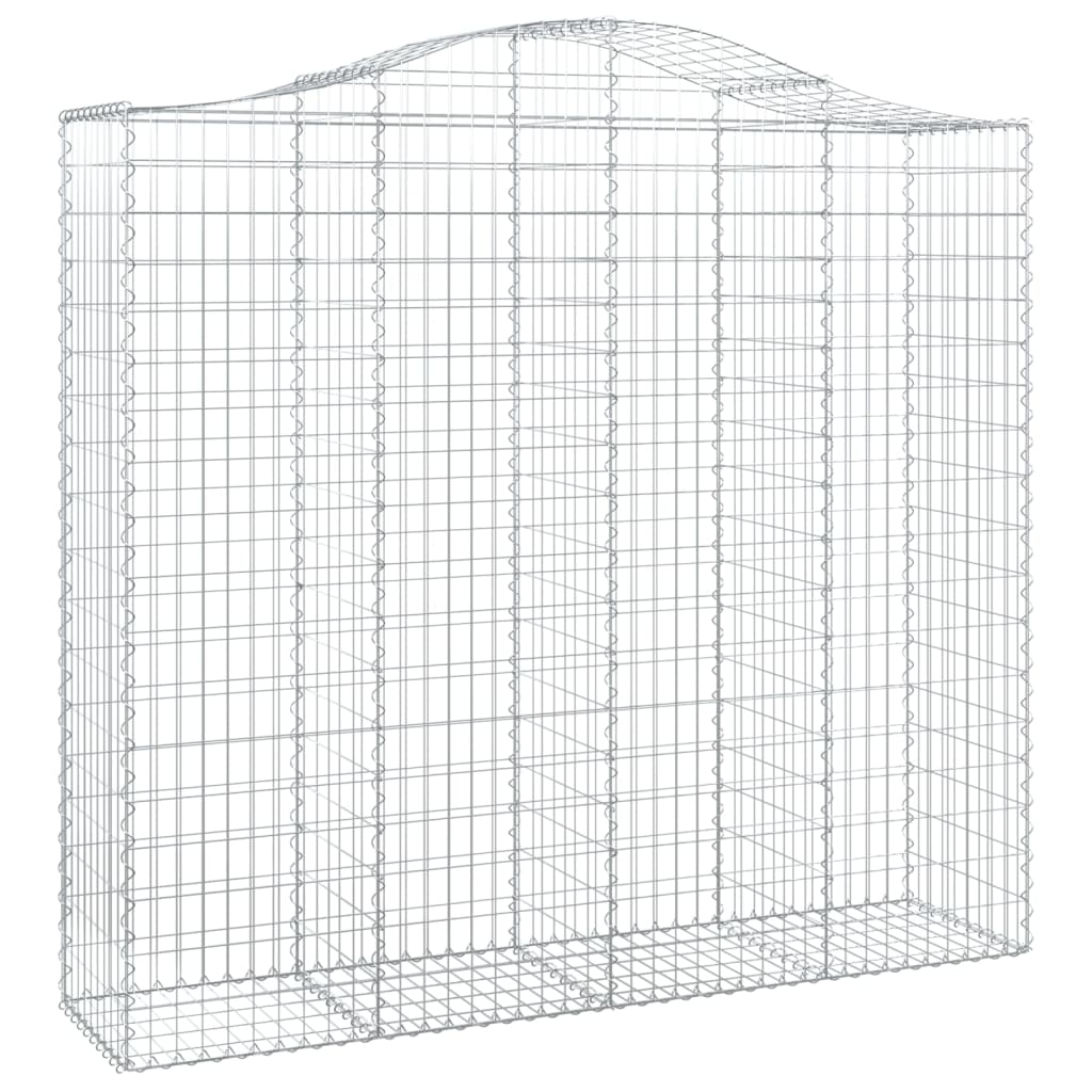 Gabionska košara s lukom200x50x180/200 cm pocinčano željezo