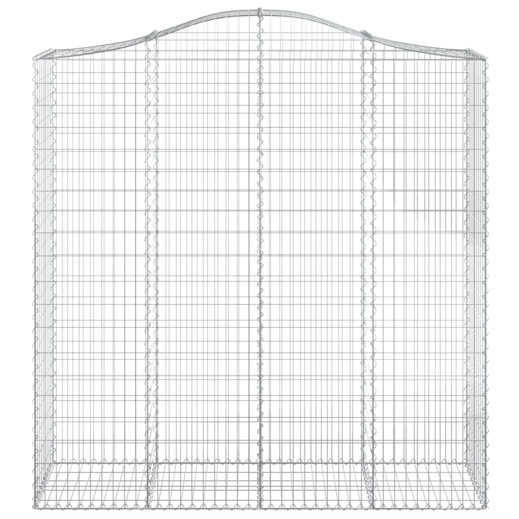 Gabionska košara s lukom 200x50x200/220 cm pocinčano željezo
