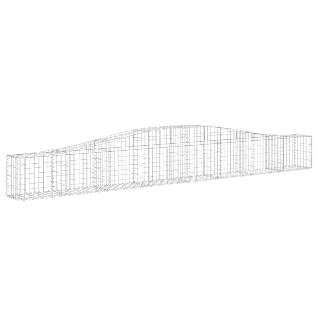 Gabionska košara s lukom 400x30x40/60 cm pocinčano željezo