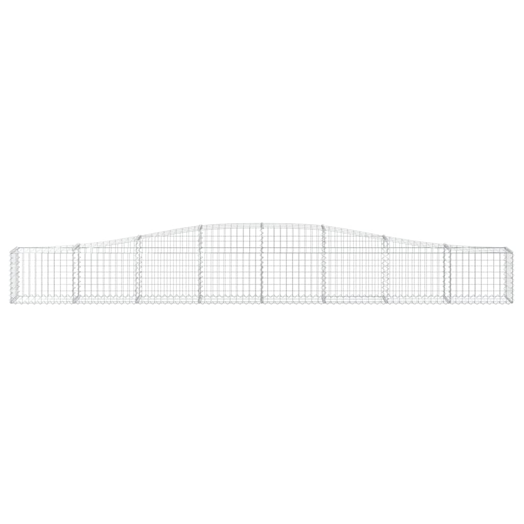 Gabionska košara s lukom 400x30x40/60 cm pocinčano željezo
