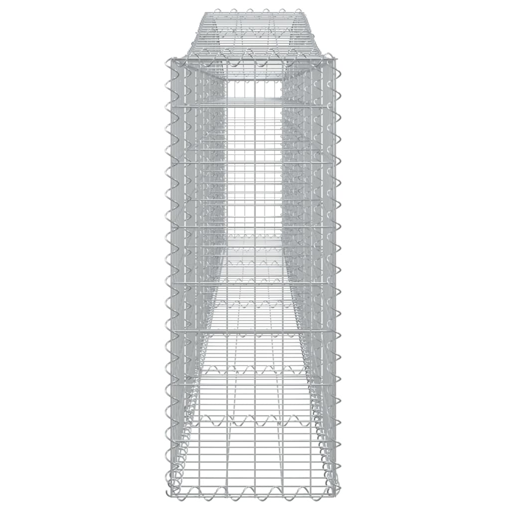 Gabionska košara s lukom 400 x 30 x 80/100 cm pocinčano željezo