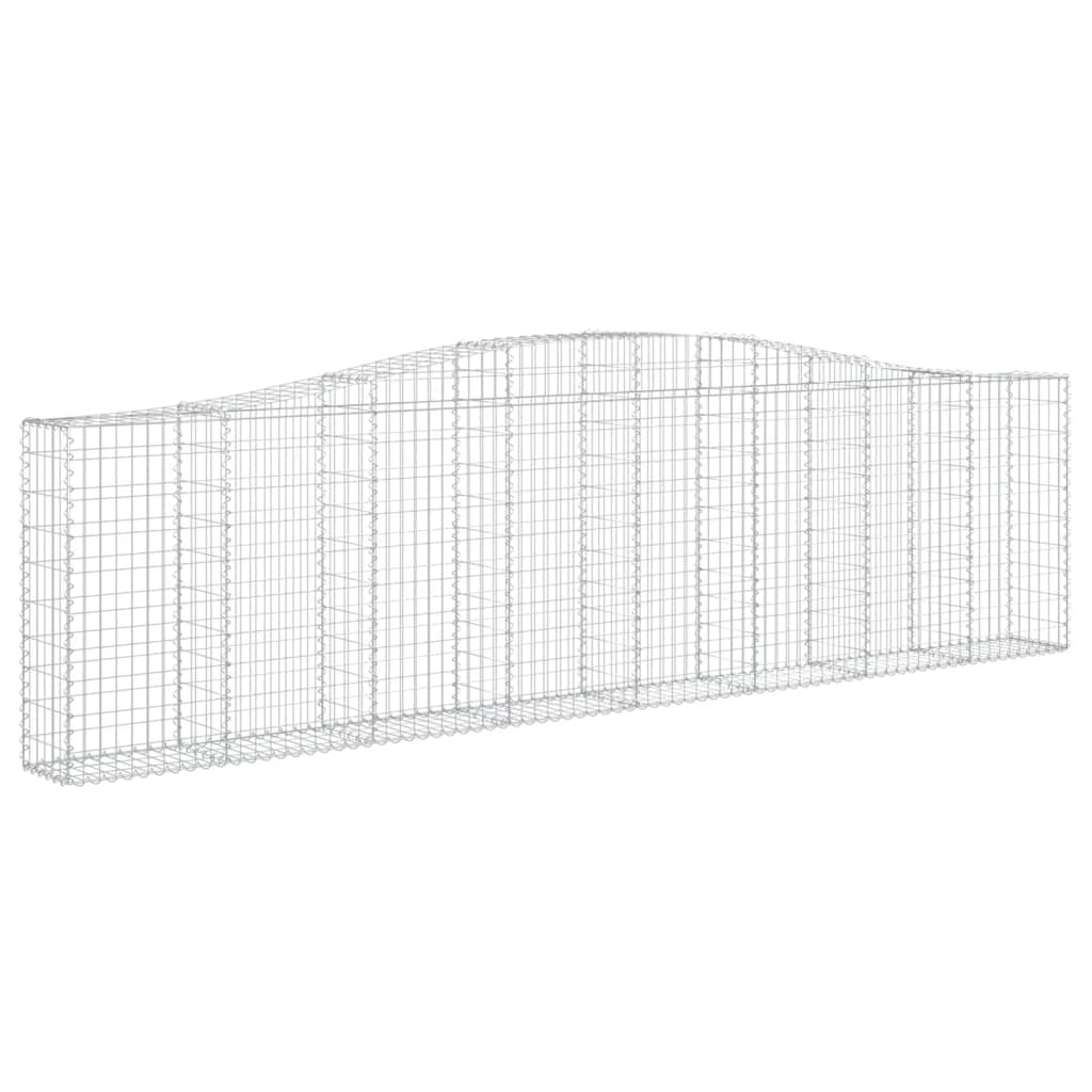 Gabionska košara s lukom 400x30x100/120 cm pocinčano željezo