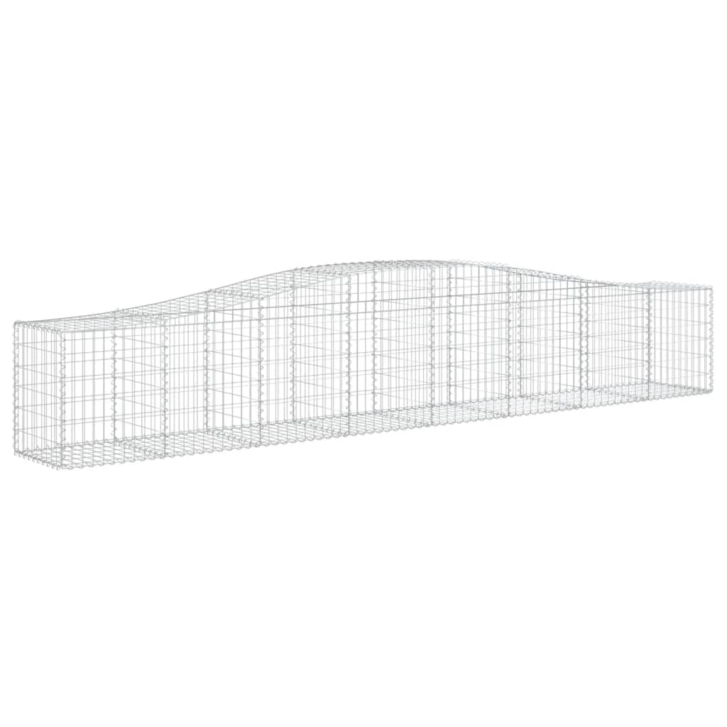 Gabionska košara s lukom 400x50x60/80 cm pocinčano željezo