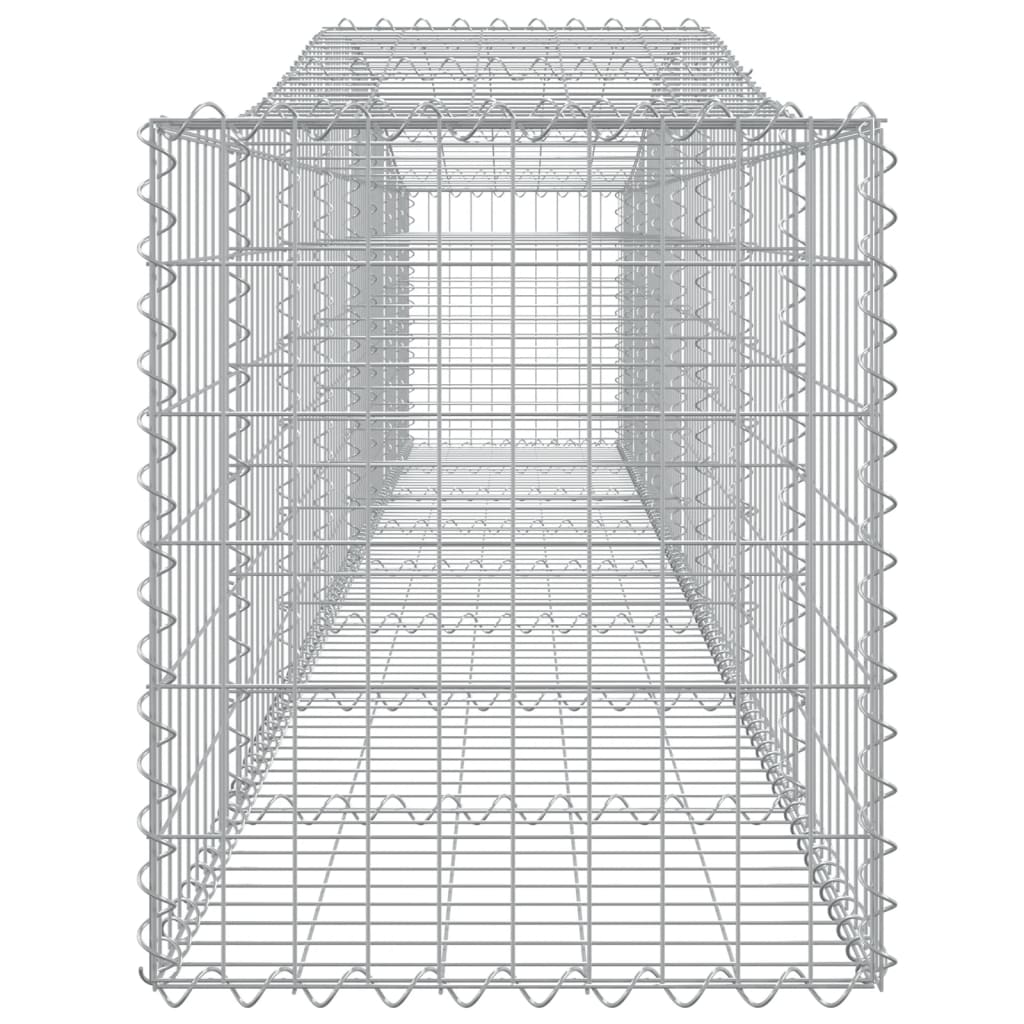 Gabionska košara s lukom 400x50x60/80 cm pocinčano željezo