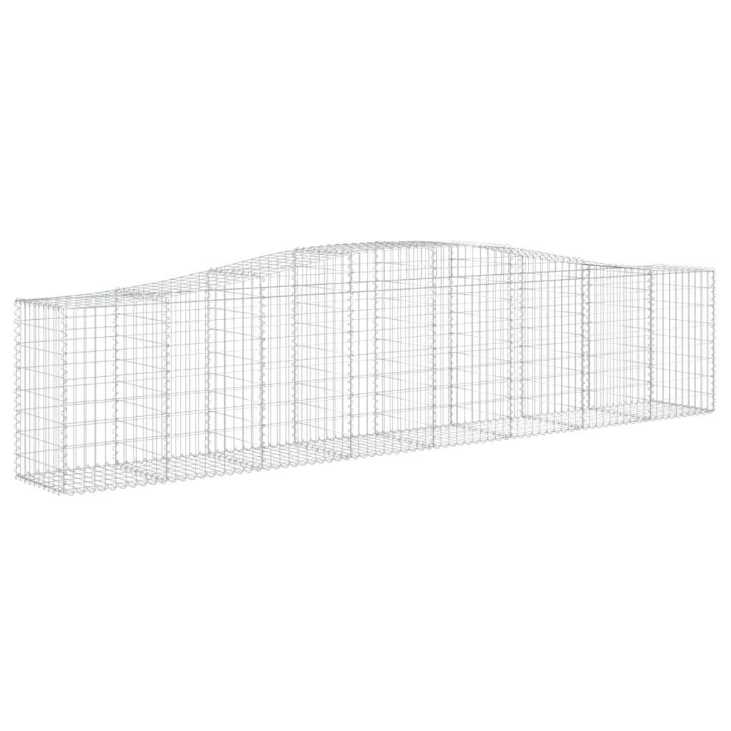 Gabionska košara s lukom 400x50x80/100 cm pocinčano željezo