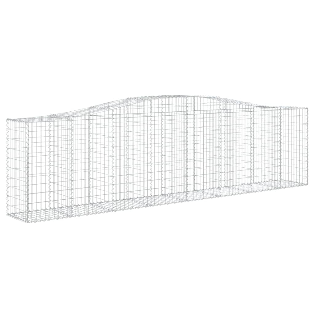 Gabionska košara s lukom 400x50x100/120 cm pocinčano željezo