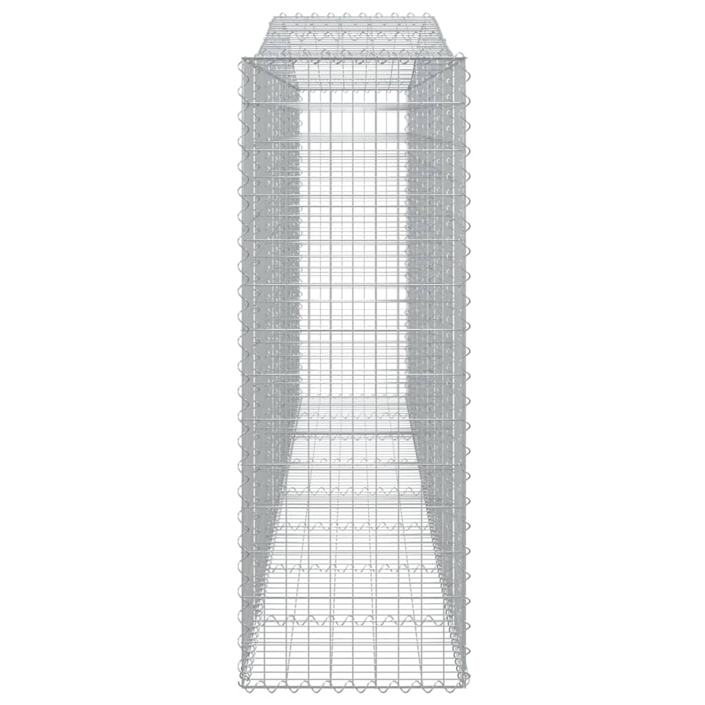 Gabionska košara s lukom 400x50x140/160 cm pocinčano željezo