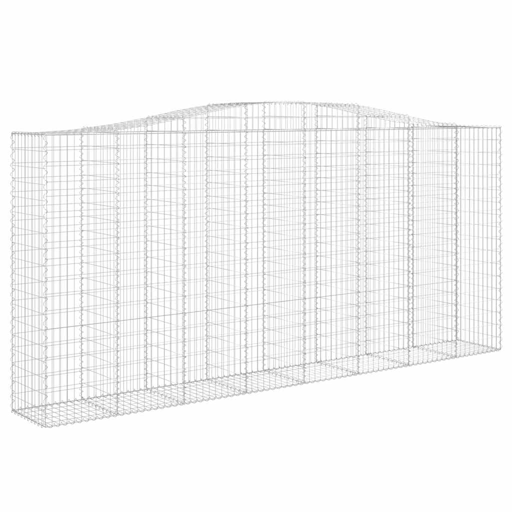 Gabionska košara s lukom 400x50x180/200 cm pocinčano željezo