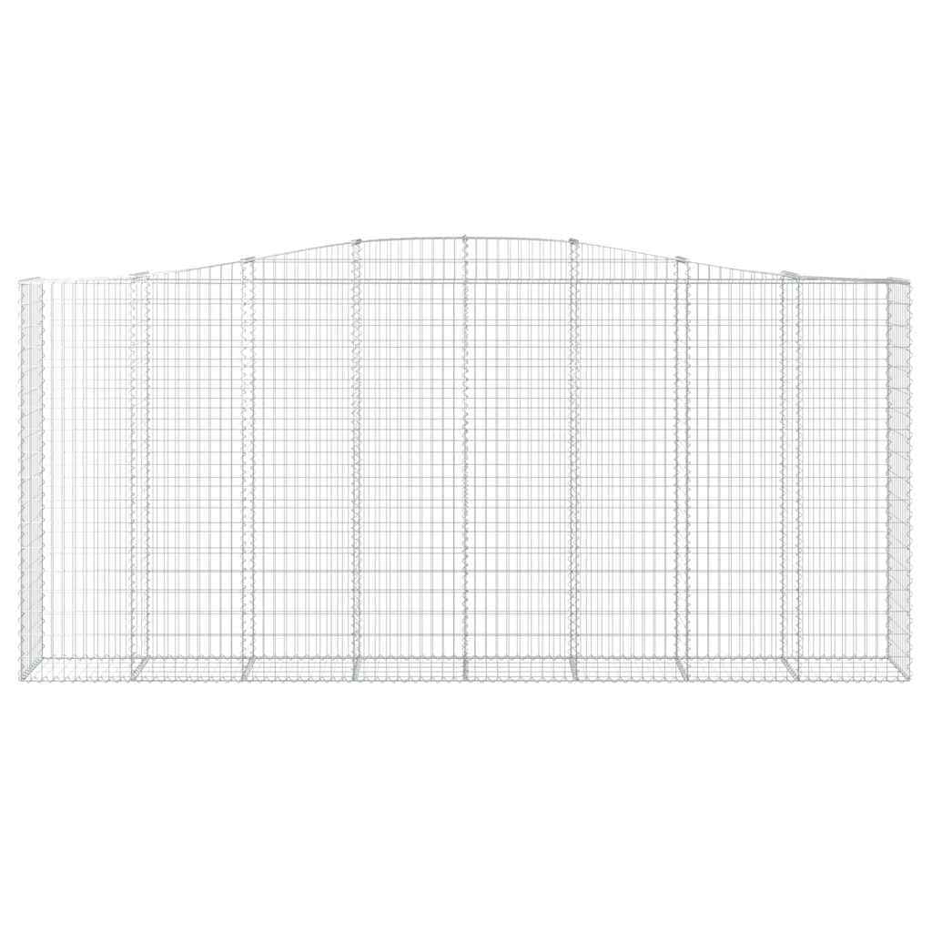 Gabionska košara s lukom 400x50x180/200 cm pocinčano željezo