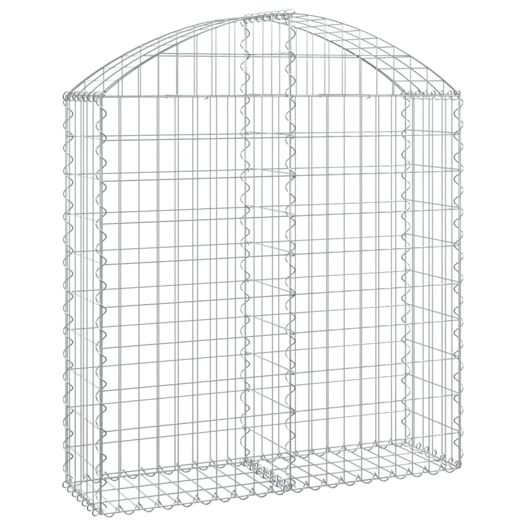 Gabionska košara s lukom 100x30x100/120 cm pocinčano željezo