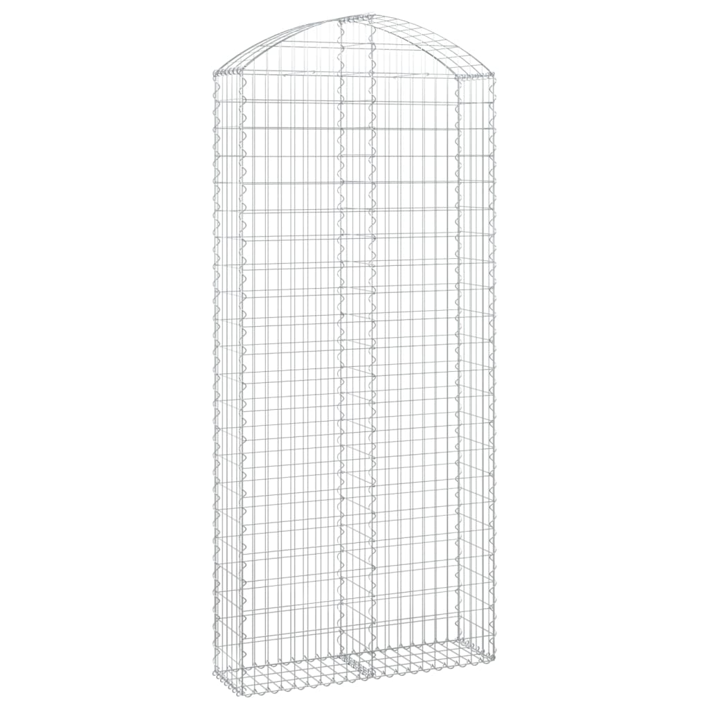 Gabionska košara s lukom 100x30x220/240 cm pocinčano željezo
