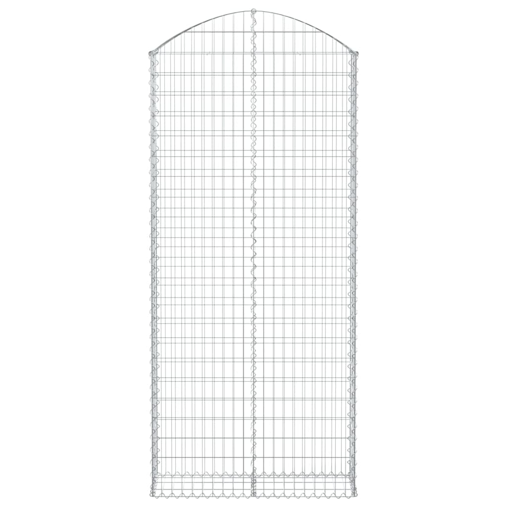 Gabionska košara s lukom 100x30x220/240 cm pocinčano željezo