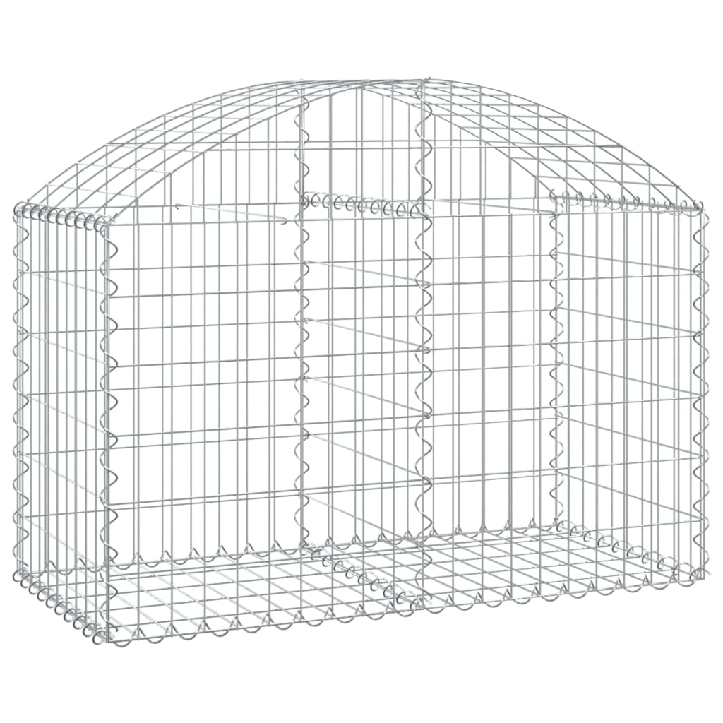 Gabionska košara s lukom 100x50x60/80 cm pocinčano željezo