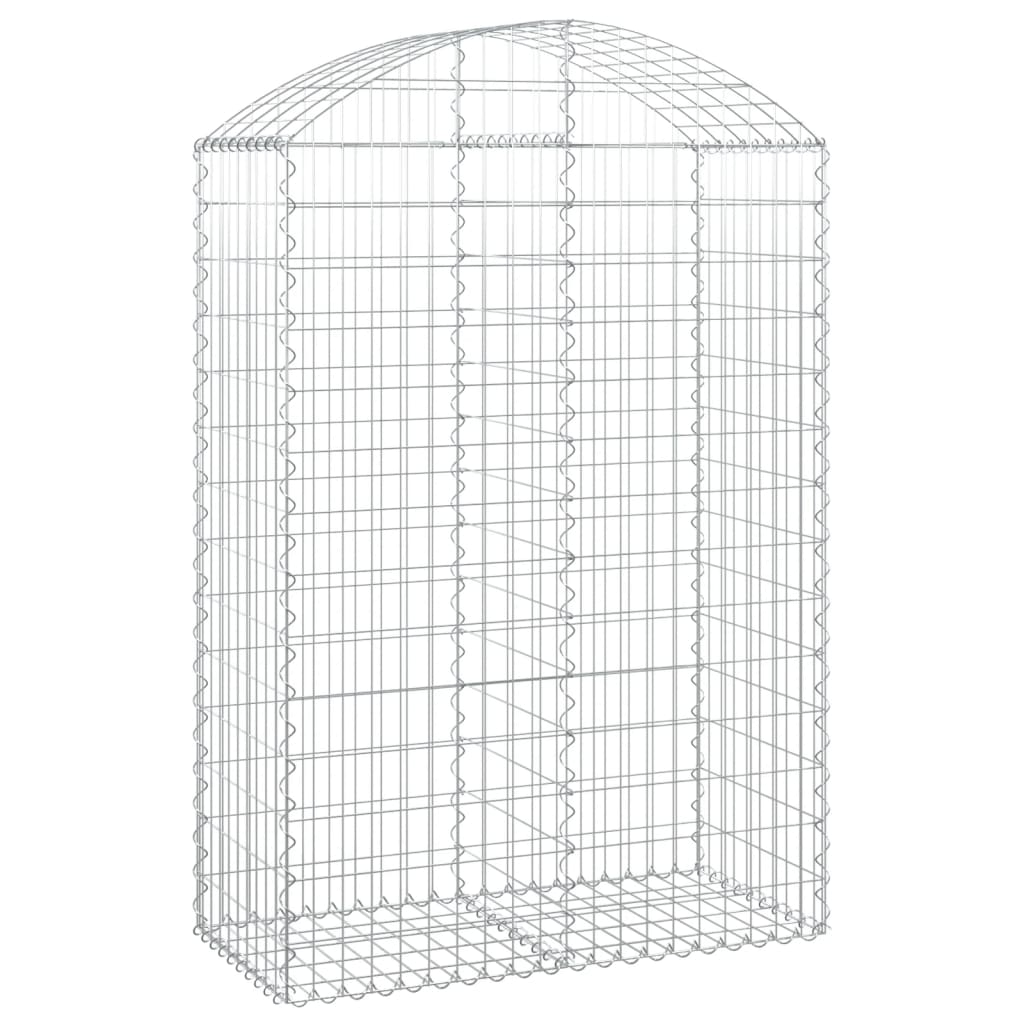 Gabionska košara s lukom 100x50x140/160 cm pocinčano željezo